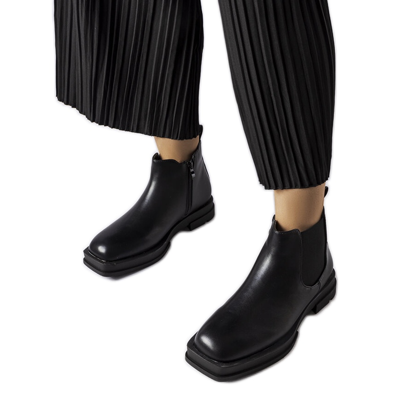 Inna Bottines basses plates noires Tarquinia le noir Inna Bottines basses plates noires Tarquinia le noir