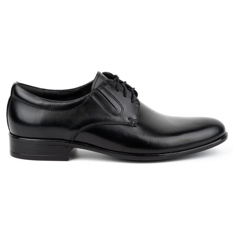 Kampol Chaussures habillées en cuir pour hommes 323KAM noir le noir