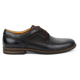 Kampol Chaussures homme casual élégant cuir 333KAM noir