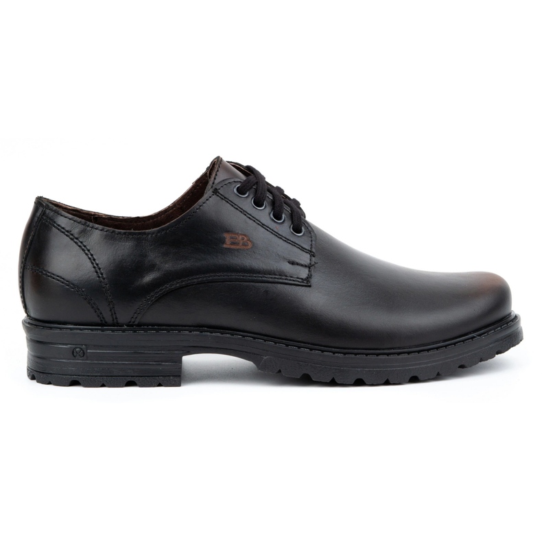 Polbut Bottines en cuir pour hommes 2120 noires et marron le noir