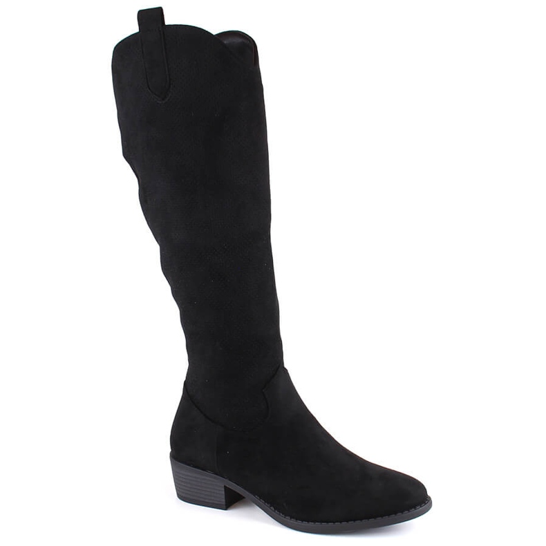 Bottines isolées en daim pour femmes noir Jezzi RMR2353-4 le noir