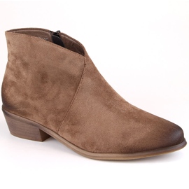 Santiags femme beige en daim Potocki SZ12188