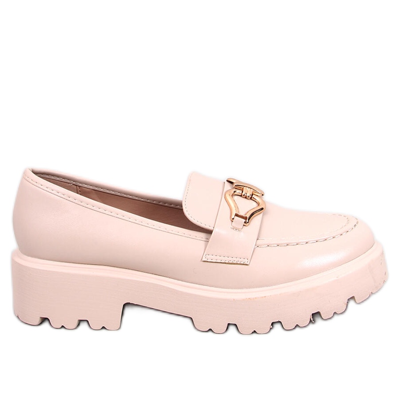 Zandra Mocassins à boucles beiges