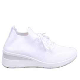 Leakes Baskets compensées blanches