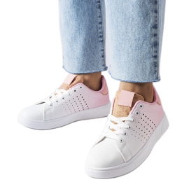 Baskets Gordon effet dégradé blanc