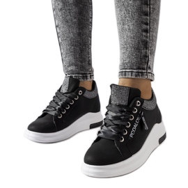 Inna Baskets compensées noires de Birmingham