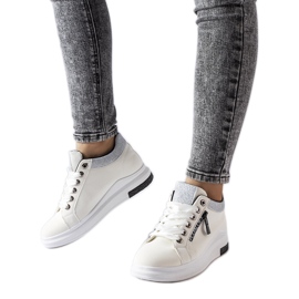 Inna Baskets compensées blanches Birmingham