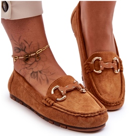Super Mode Mocassins Femme Daim Avec Décoration Marron Dionira brun Super Mode Mocassins Femme Daim Avec Décoration Marron Dionira brun