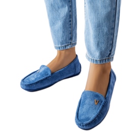Mocassins bleus en éco-daim de Beltsville Mocassins bleus en éco-daim de Beltsville