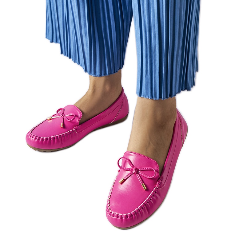 Mocassins à nœud rose Via Foria