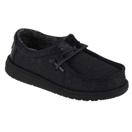 Chaussures Hey Dude Wally Youth Basic 40041-001 le noir