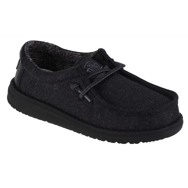 Chaussures Hey Dude Wally Youth Basic 40041-001 le noir