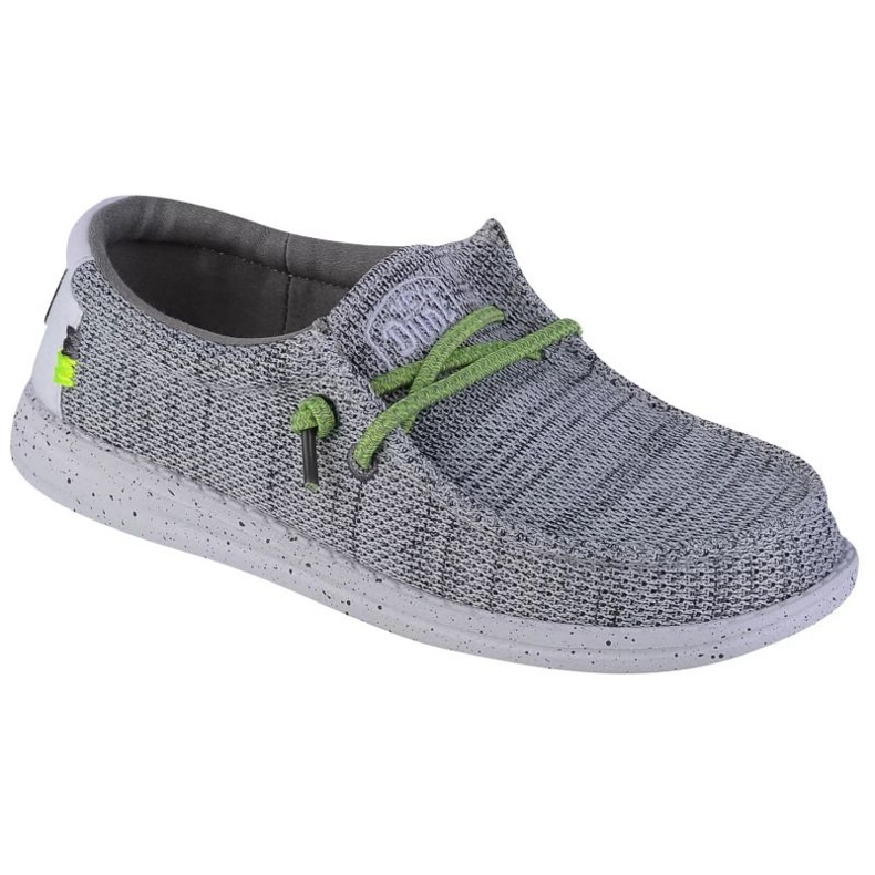 Chaussures Hey Dude Wally Youth Sox Jr 40049-1KA gris Chaussures Hey Dude Wally Youth Sox Jr 40049-1KA gris