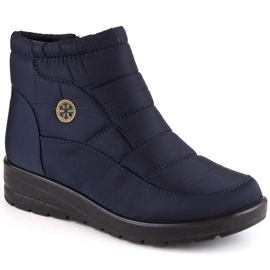 Bottes de neige compensées femme bleu marine News 5029 Bottes de neige compensées femme bleu marine News 5029