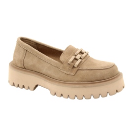 Mocassins en daim avec décoration Filippo DP4792/23 BE beige