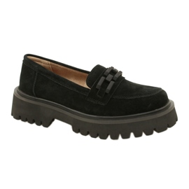 Mocassins en daim Filippo DP4792/23 BK SU le noir