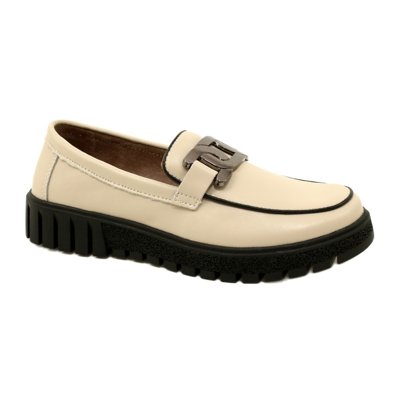 Chaussures élégantes en cuir pour femmes Filippo DP4728/23 BE beige Chaussures élégantes en cuir pour femmes Filippo DP4728/23 BE beige