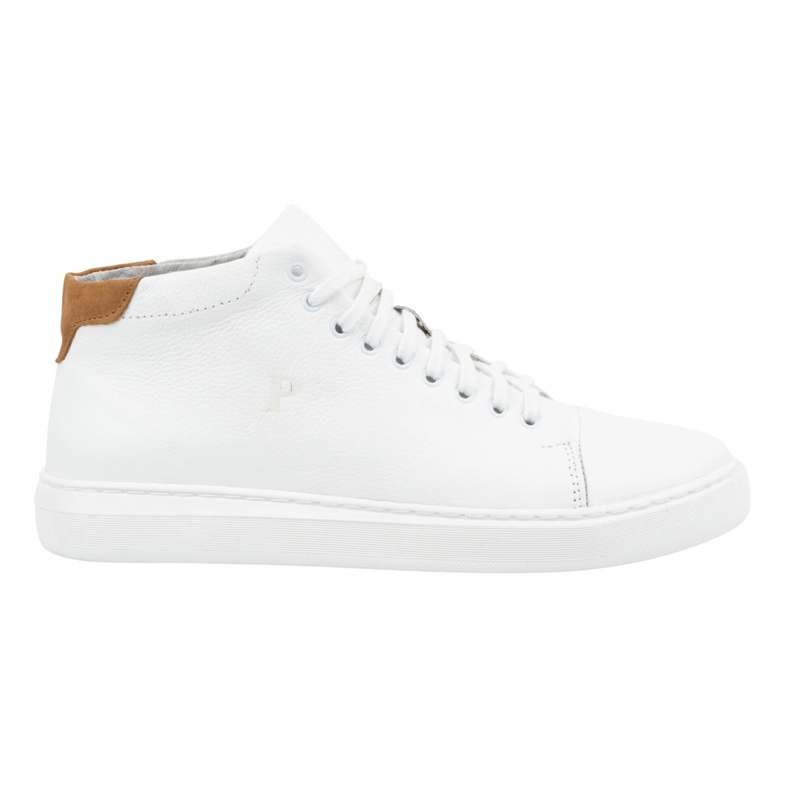 Polbut Chaussures en cuir pour hommes 2110sw blanches avec marron Polbut Chaussures en cuir pour hommes 2110sw blanches avec marron