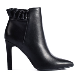 Bottines à talons femme Shelovet noires