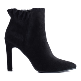 Bottines à talons femme Shelovet noires
