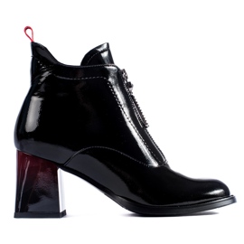 Bottines Shelovet Post noires vernies