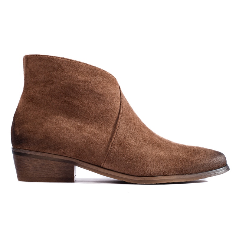 W. Potocki Bottes de cowboy en daim marron de Potocki brun