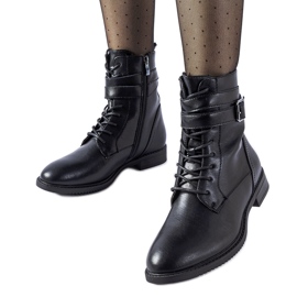 Bottines vernis noires Kalamazoo le noir