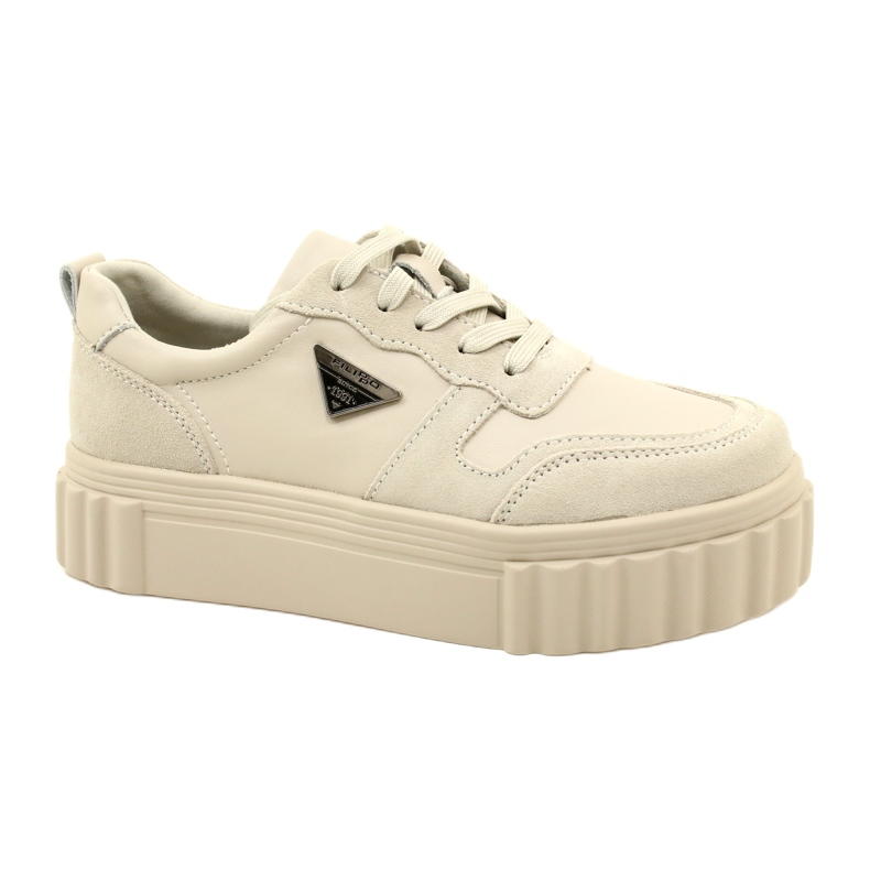 Creepers en cuir beige Filippo DP4913/23 BE beige Creepers en cuir beige Filippo DP4913/23 BE beige