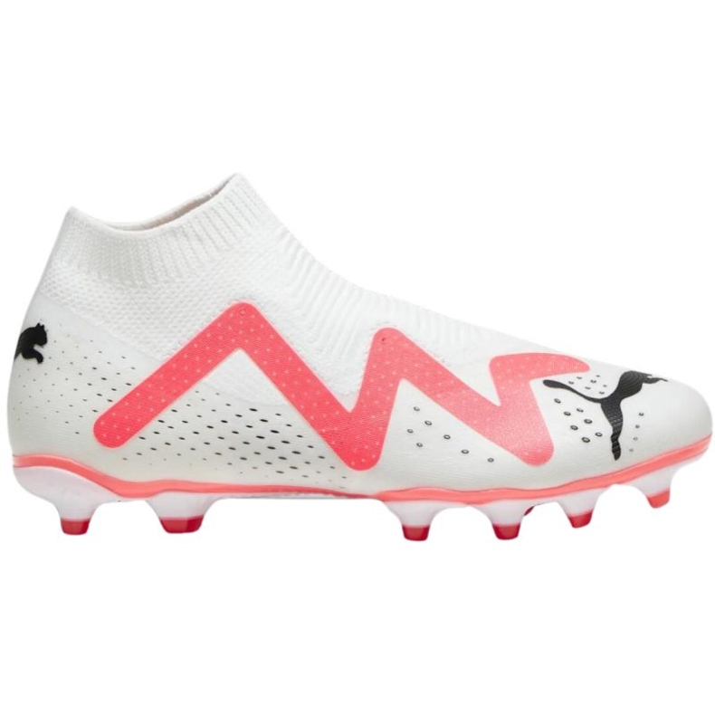 Puma Future Match+ Ll FG/AG 107366 01 chaussures de football blanches avec chaussette