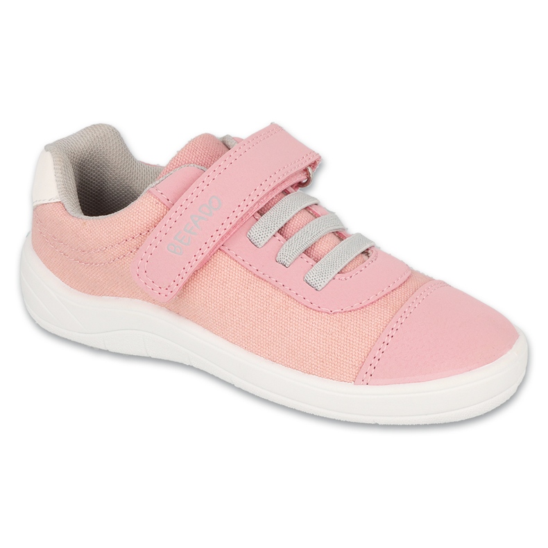 Befado de sport pour enfants avec velcro, rose/gris 451X002