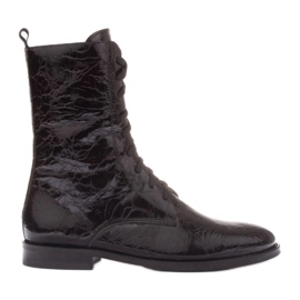 Marco Shoes Bottines classiques à talons bas le noir