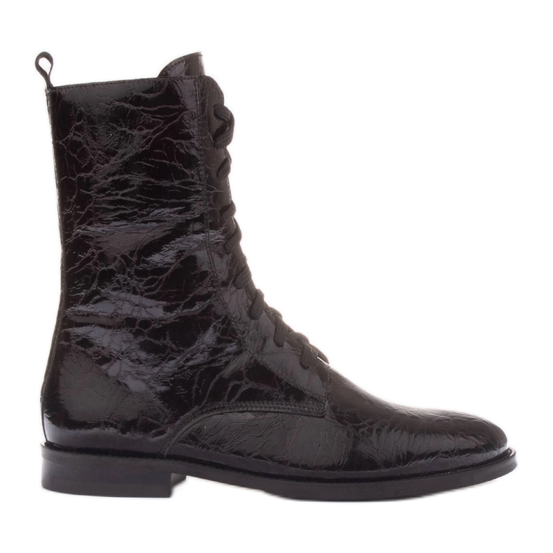 Marco Shoes Bottines classiques à talons bas le noir