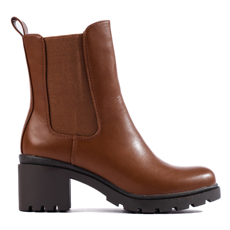 Bottines Chelsea femme Shelovet marron brun