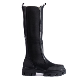 Bottines noires avec tige Shelovet flexible