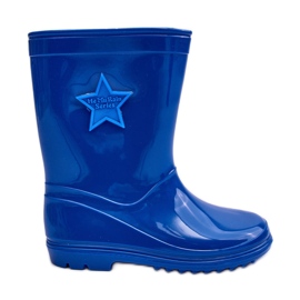 PG3 Bottines en Caoutchouc Enfant Bleu Malvi