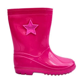 PG3 Bottines en caoutchouc pour enfants Fuchsia Malvi rose PG3 Bottines en caoutchouc pour enfants Fuchsia Malvi rose