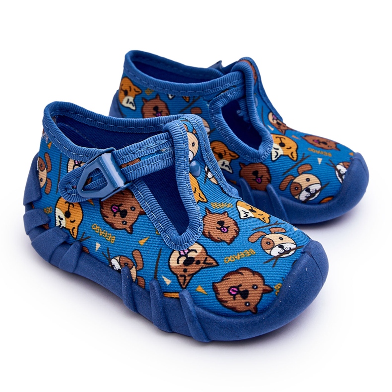BEFADO S.A. Befado Animaux Pantoufles Chaussures 110P478 Bleu