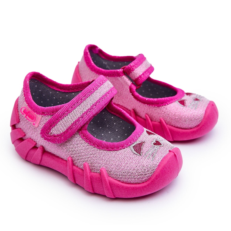 BEFADO S.A. Befado Chaussons Ballerines Chat Brillant 109P235 Rose le noir BEFADO S.A. Befado Chaussons Ballerines Chat Brillant 109P235 Rose le noir