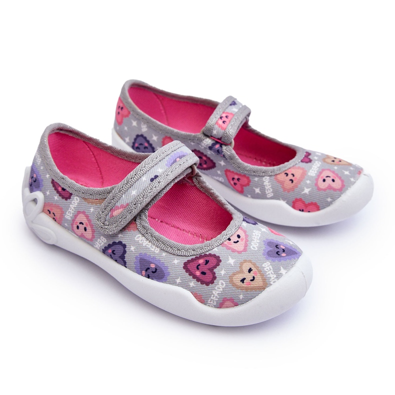 BEFADO S.A. Chaussons ballerines enfant Befado Hearts 114X516 Gris