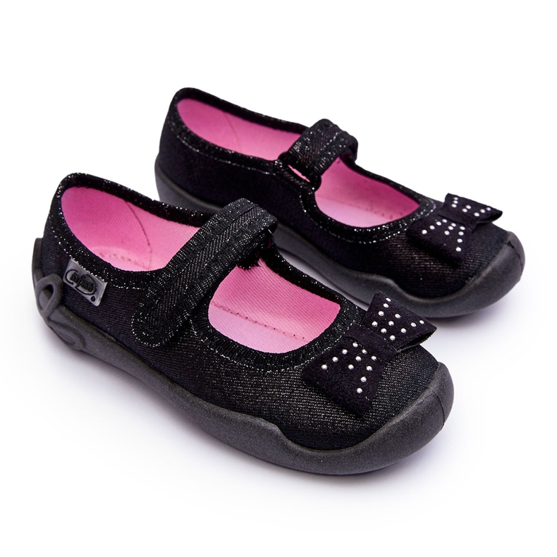BEFADO S.A. Chaussons enfants Ballerine nœuds Befado 114X240 Noir le noir