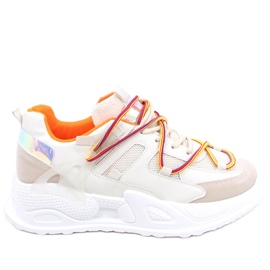Baskets Farey Beiges blanc