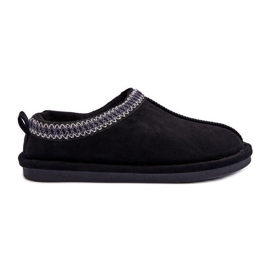 FB3 Chaussons Pour Femmes En Daim Avec Fourrure Noir Polinna le noir