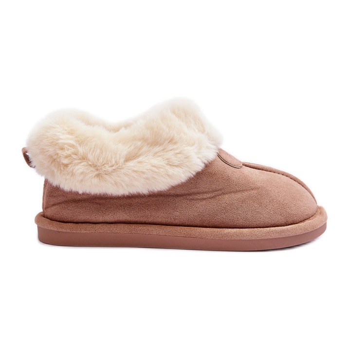 FB3 Chaussons Femme Lanoze Beige Avec Fourrure FB3 Chaussons Femme Lanoze Beige Avec Fourrure
