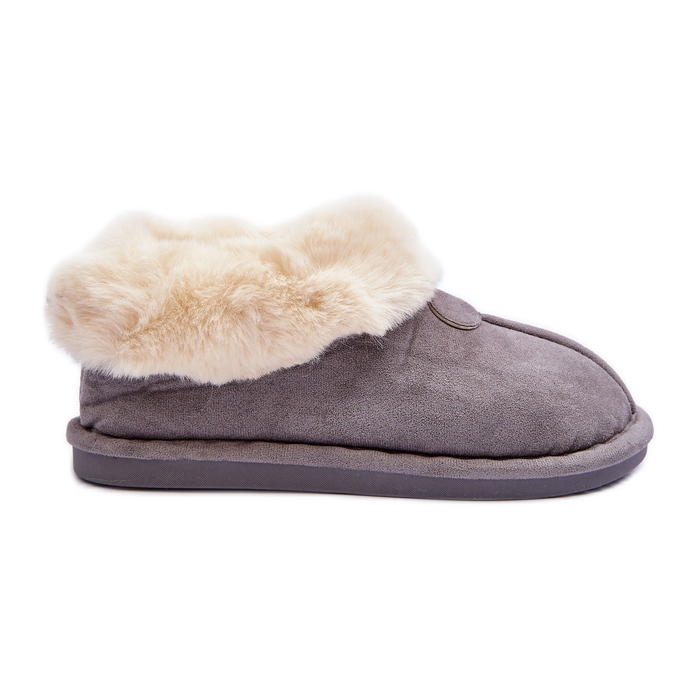 FB3 Chaussons Femme Avec Fourrure, Lanoze Gris FB3 Chaussons Femme Avec Fourrure, Lanoze Gris
