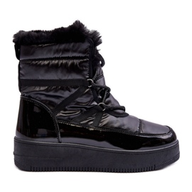 News Bottines De Neige À Lacets Et Fourrure Pour Femme Noir Lexxina