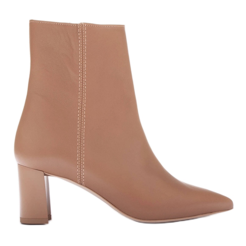 Bottines en cuir élégantes Marco Shoes 2363B-755-1 beige