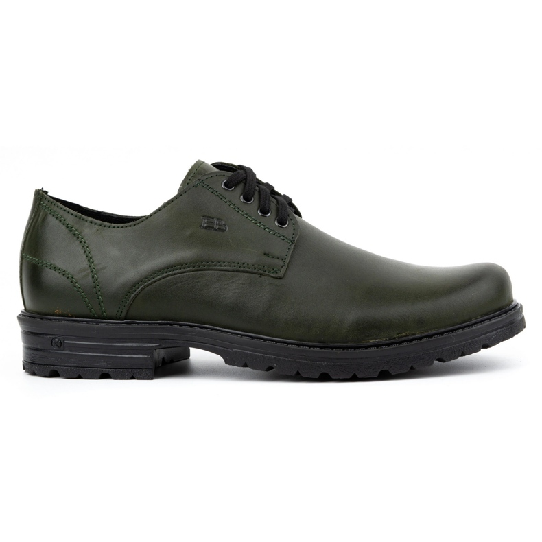 Polbut Chaussures trappeuses en cuir pour hommes 2120 vertes
