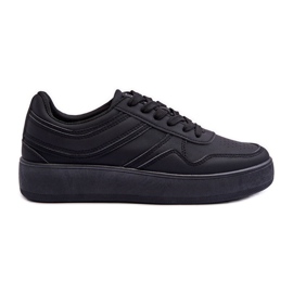 PE1 Chaussures De Sport Pour Femmes Sur Plateforme Noir Pudina