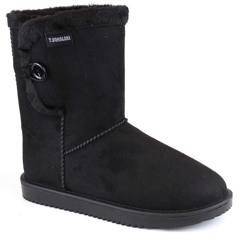 Bottes de neige Eskimo en daim femme, noir, T.Sokolski EMU2244 le noir