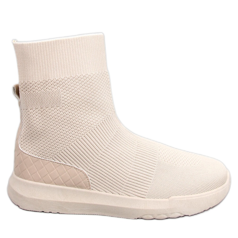 Baskets chaussettes montantes Ervin Beige